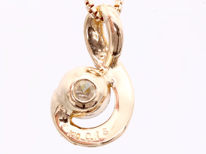 D0.15ct K10 1.0g Necklace 
