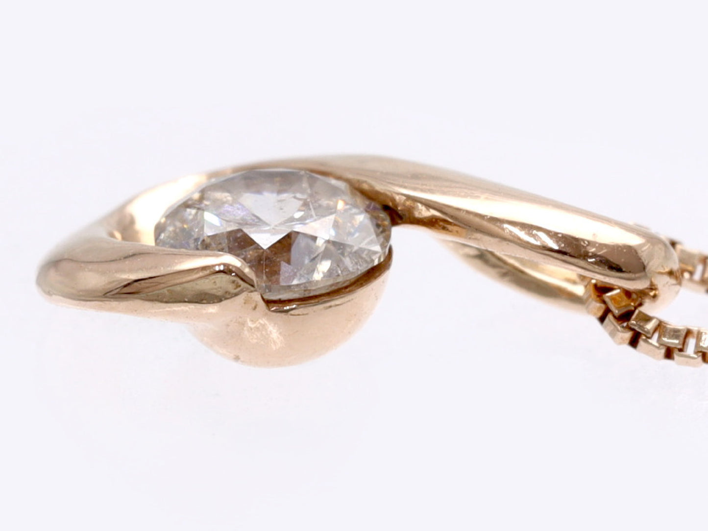 D0.15ct K10 1.0g Necklace 