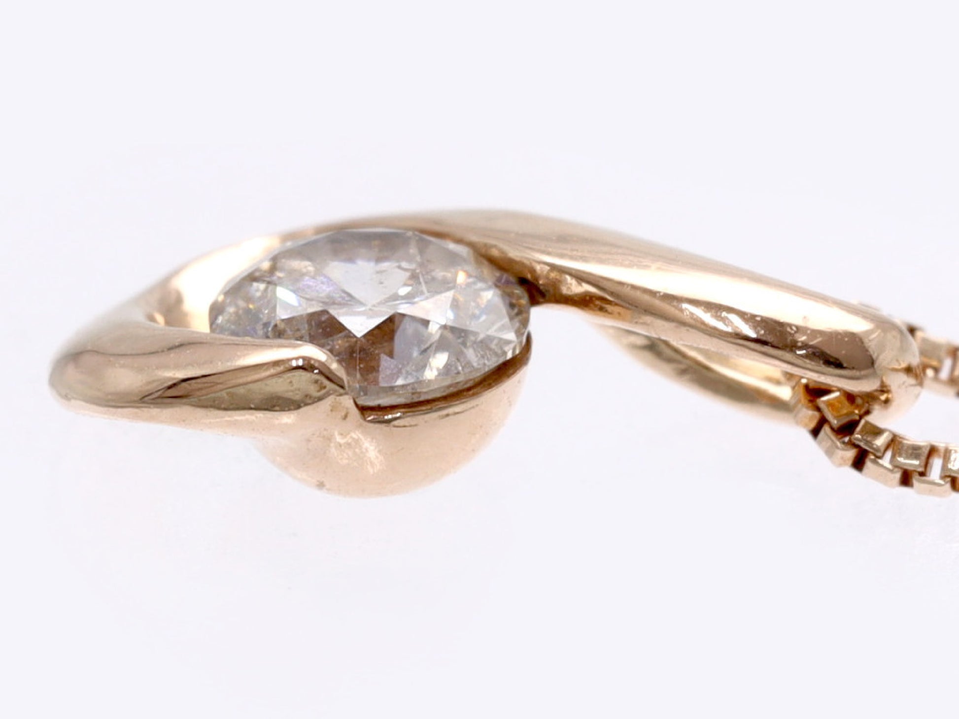 D0.15ct K10 1.0g Necklace 