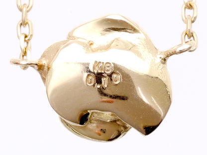 D0.10ct K18 2.7g Necklace 