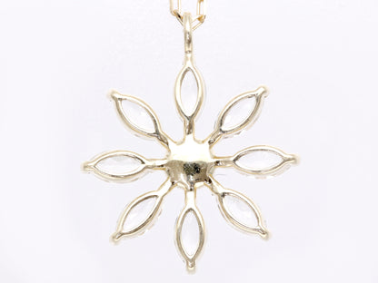4°C Opal White Topaz K10 1.4g Necklace 