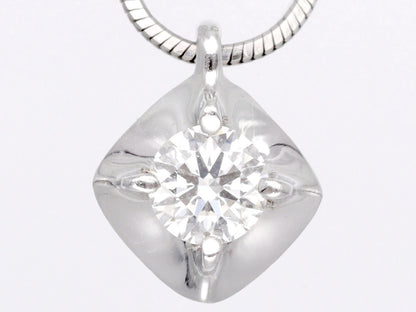 D0.143ct Pt900/850 3.7g Necklace 