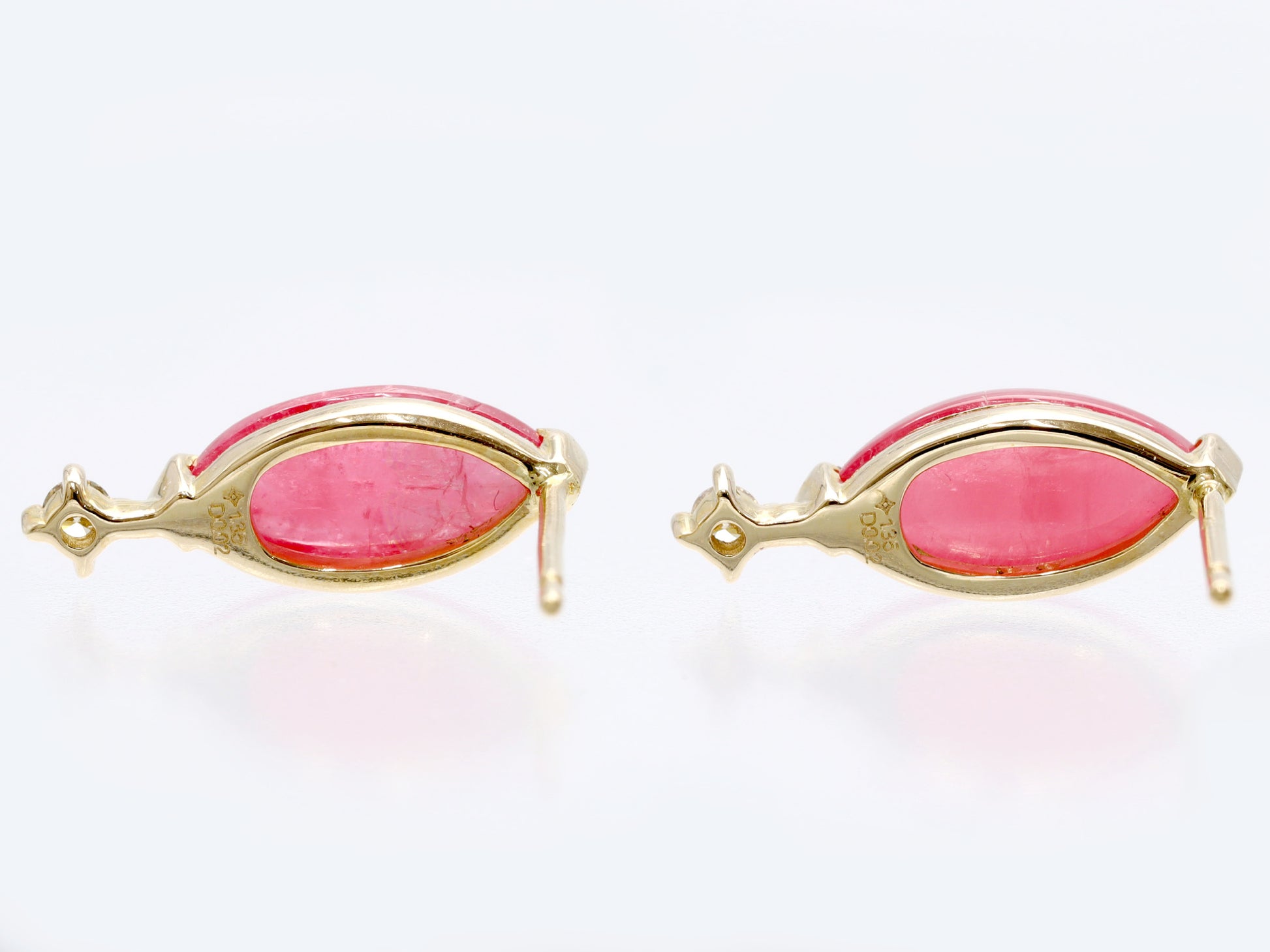 Rhodite 1.35ct D0.02ct / Rhodite 1.35ct D0.02ct K18 1.7g Earrings 