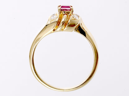 POLA R0.17ct D0.12ct 750 3.8g Ring 