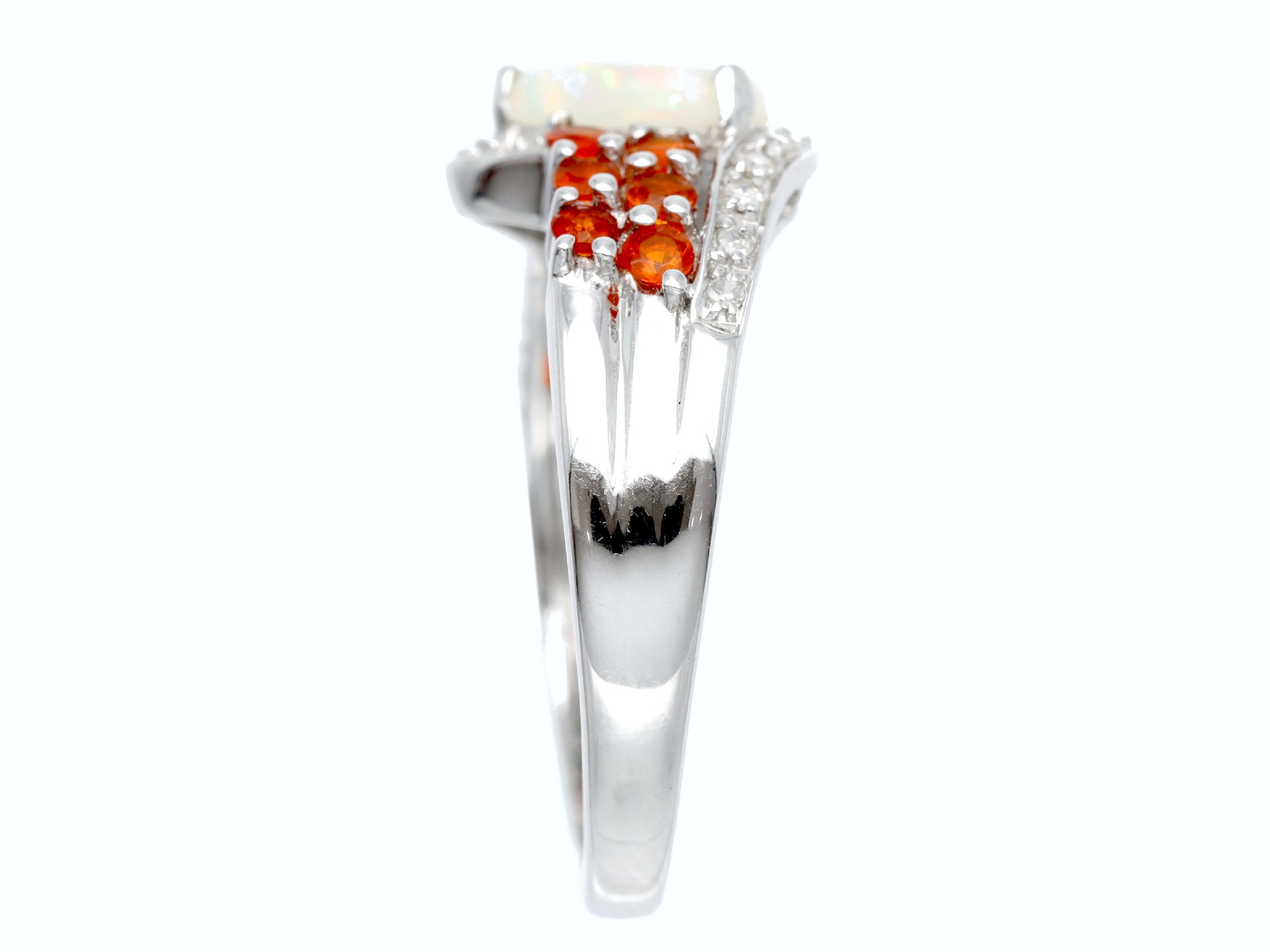 Opal Mexican Opal Diamond K14 3.4g Ring 