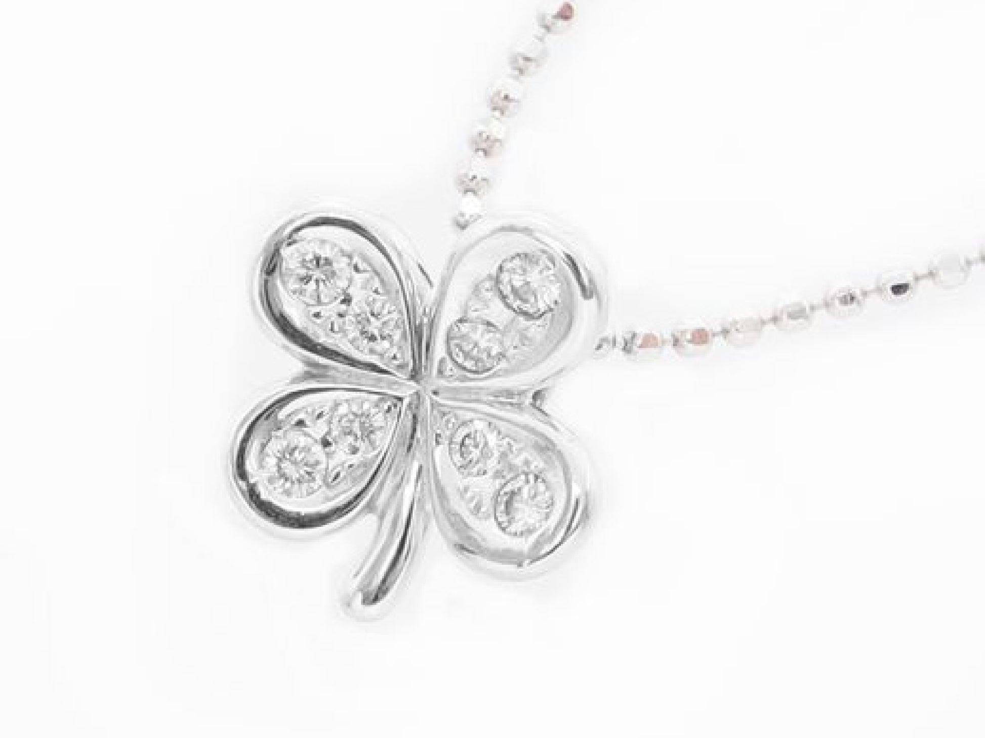 TASAKI D0.08ct K18WG 3.2g Necklace 