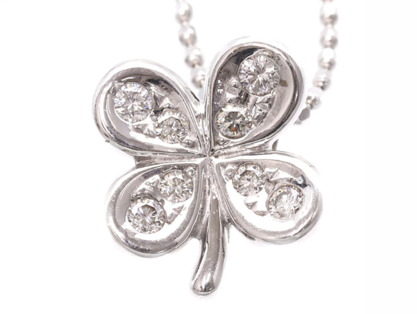 TASAKI D0.08ct K18WG 3.2g Necklace 