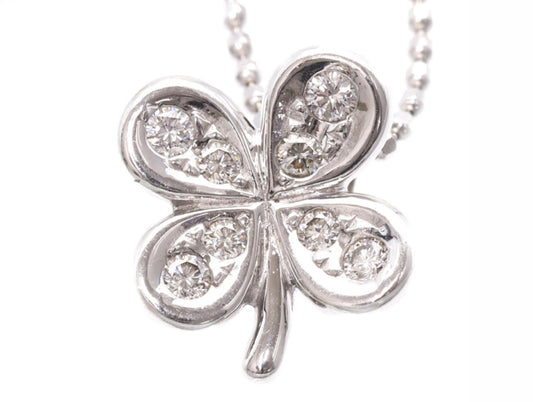 TASAKI D0.08ct K18WG 3.2g Necklace 