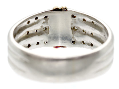 D0.12ct Pt850/K18 7.0g Ring 