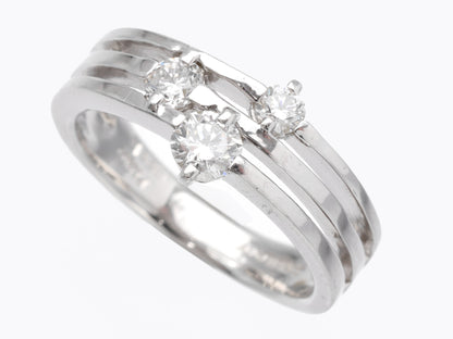 TRILOGY D0.53ct Pt900 6.9g Ring 