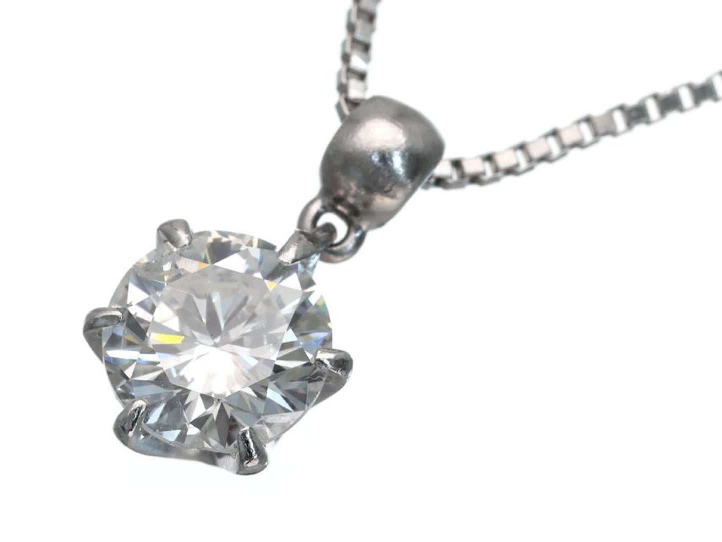 D0.61ct Pt900/850 3.0g Necklace 