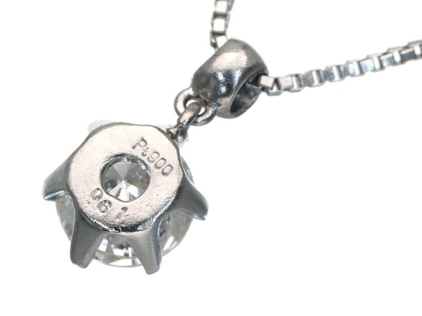 D0.61ct Pt900/850 3.0g Necklace 
