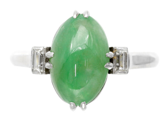 Jade Diamond Pt850 4.4G Ring 