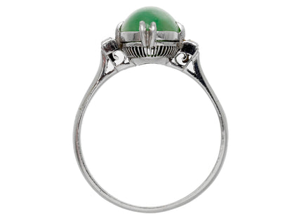 Jade Diamond Pt850 4.4G Ring 