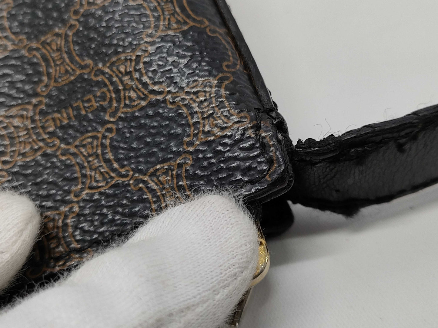 CELINE Macadam Pouch Shoulder Bag