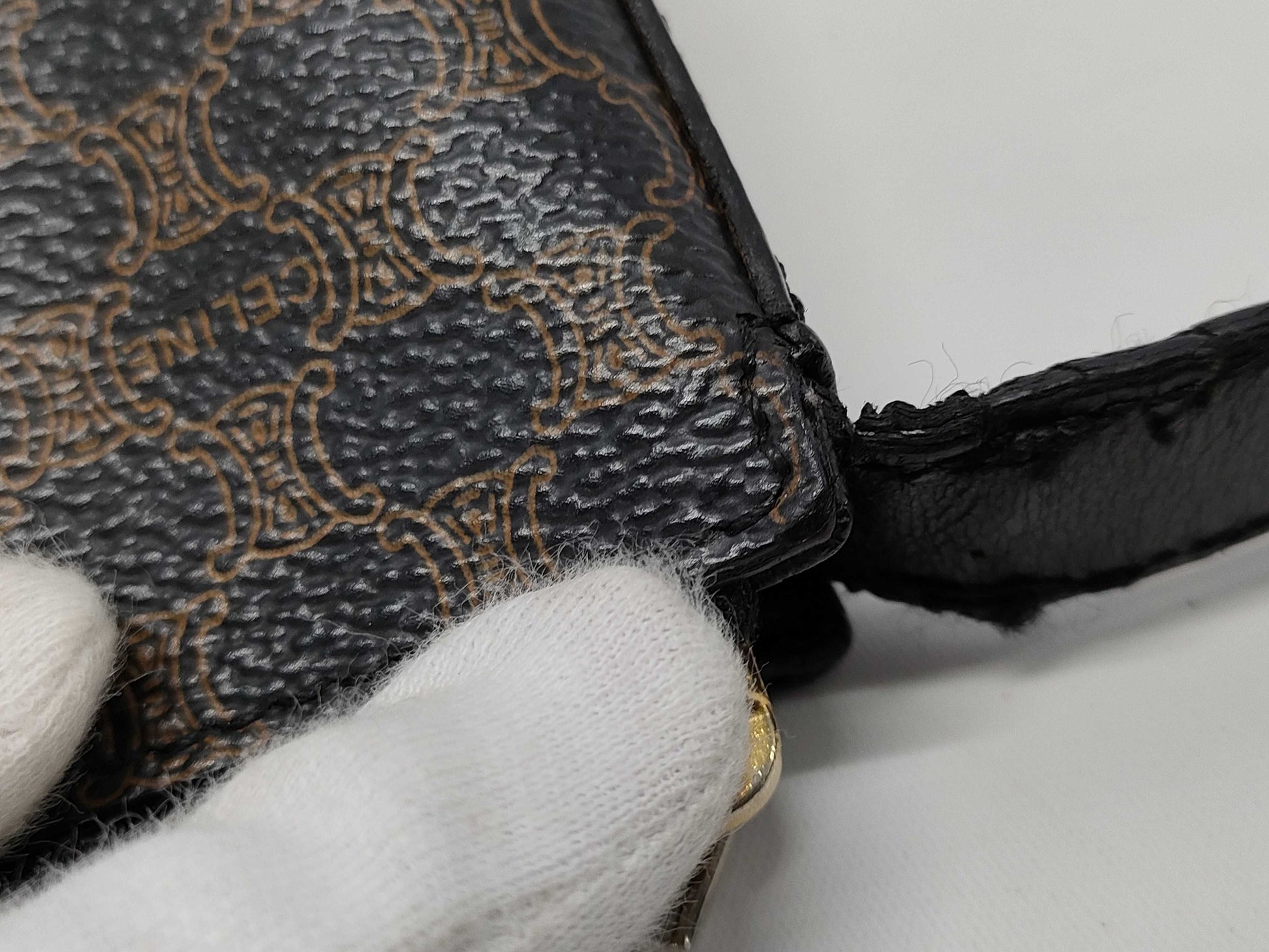 CELINE Macadam Pouch Shoulder Bag