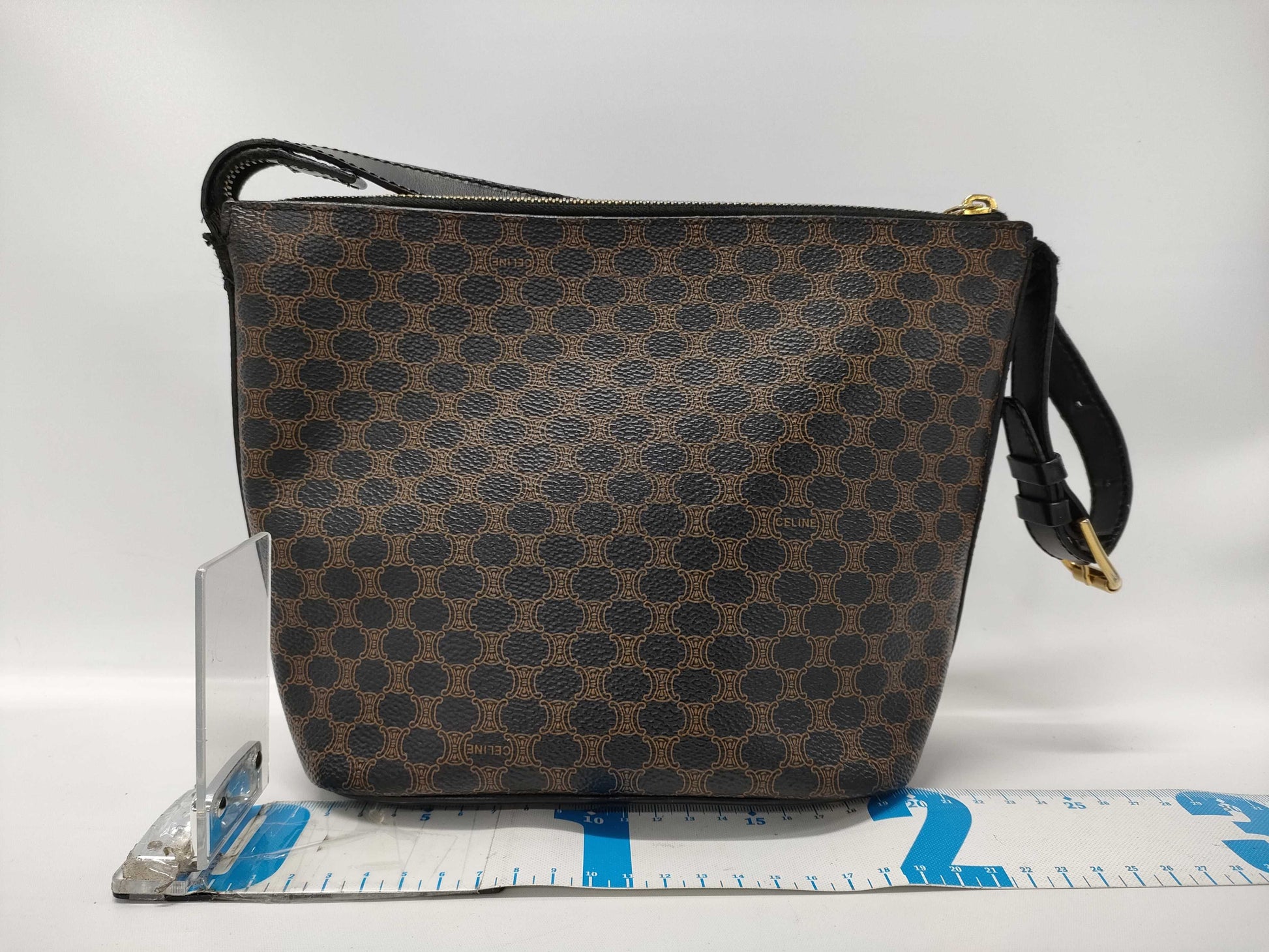 CELINE Macadam Pouch Shoulder Bag