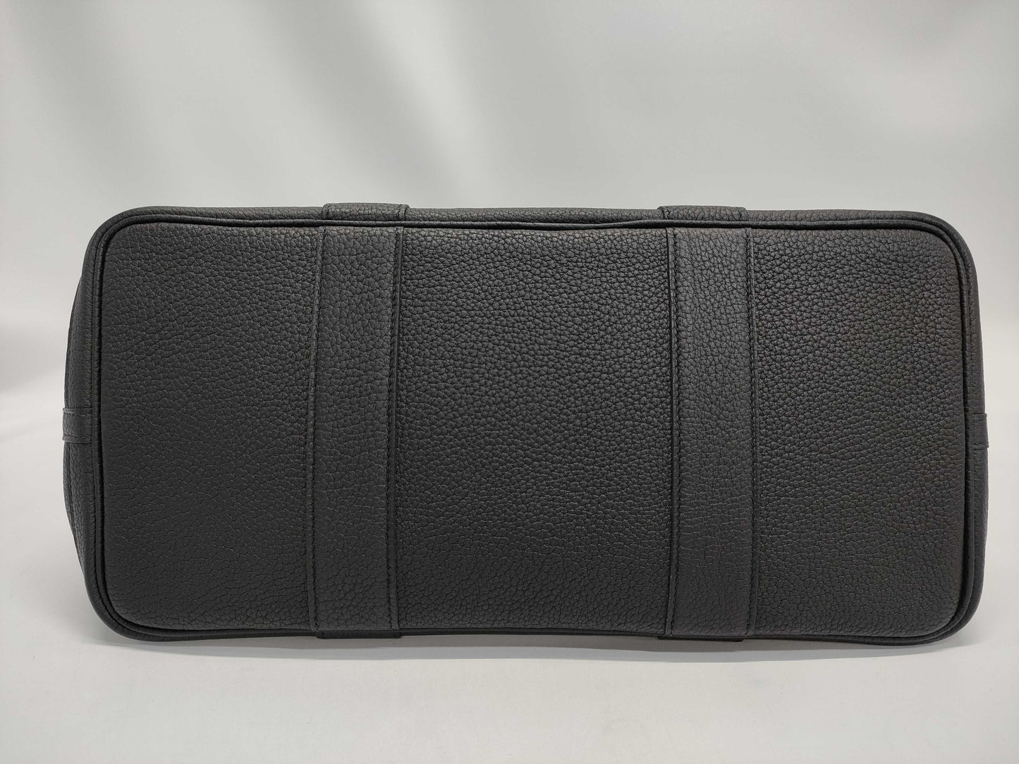 HERMES Garden Party 36 Black Y Stamp Handbag