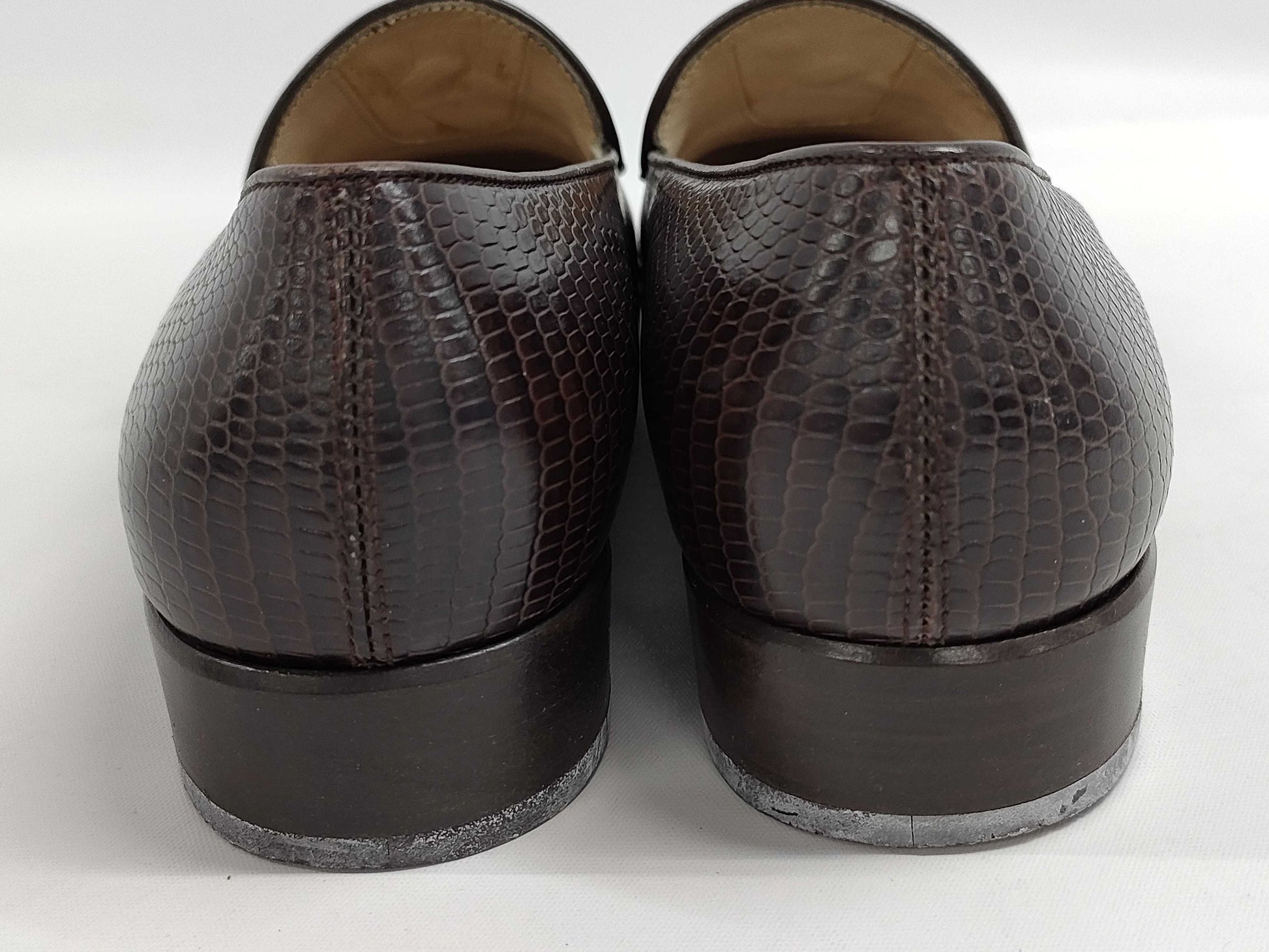 Salvatore Ferragamo Lizard Pumps, Size 4.5