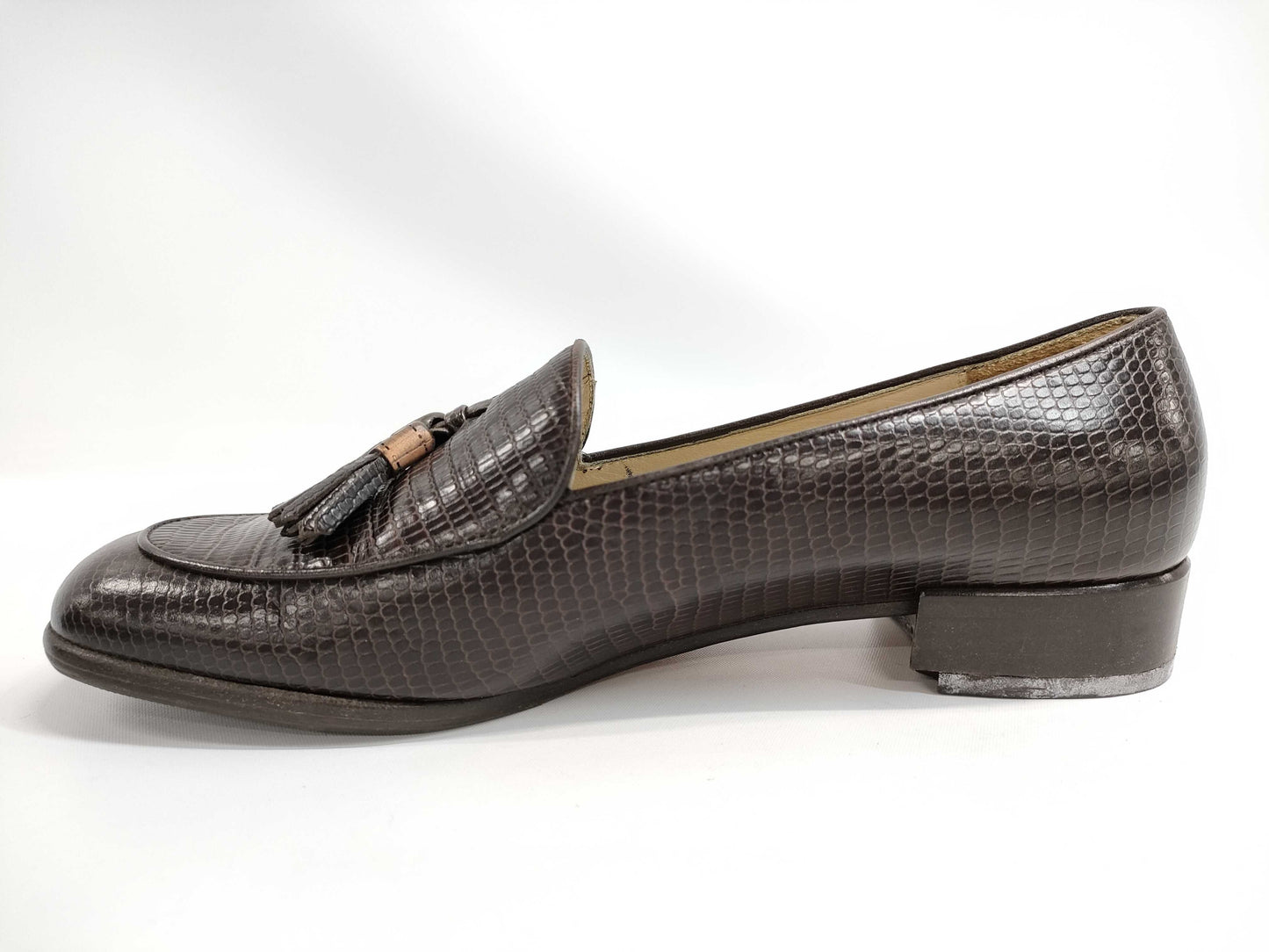 Salvatore Ferragamo Lizard Pumps, Size 4.5