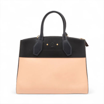 LOUIS VUITTON LV Logo City Steamer MM M42496 DU5105 with Strap, Pad Lock, Key, Bag Shoulder Bag