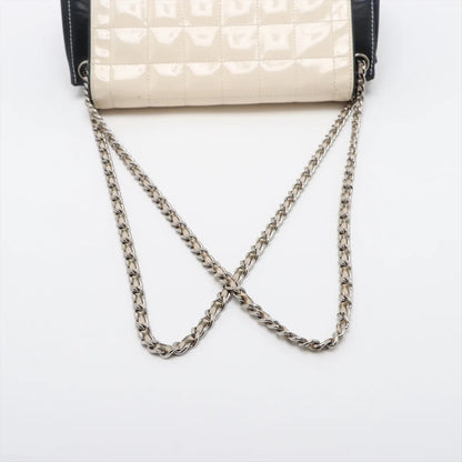 CHANEL Chocolate Bar Patent Leather x Lambskin Chain Shoulder Bag 2.55 Series 6 Shoulder Bag