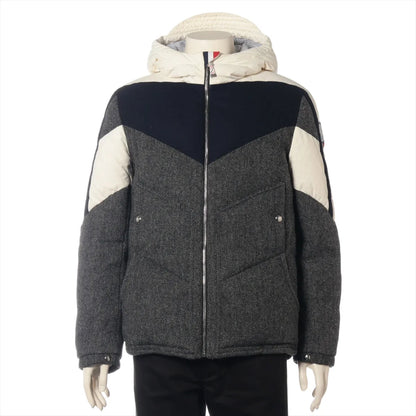 MONCLER Moncler Gum Blue Wool Down Jacket 1 Grey C23914137280 Jacket