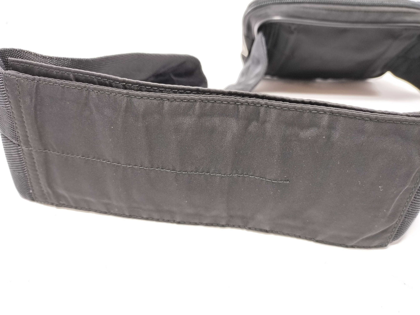 PRADA nylon waist bag, black body bag