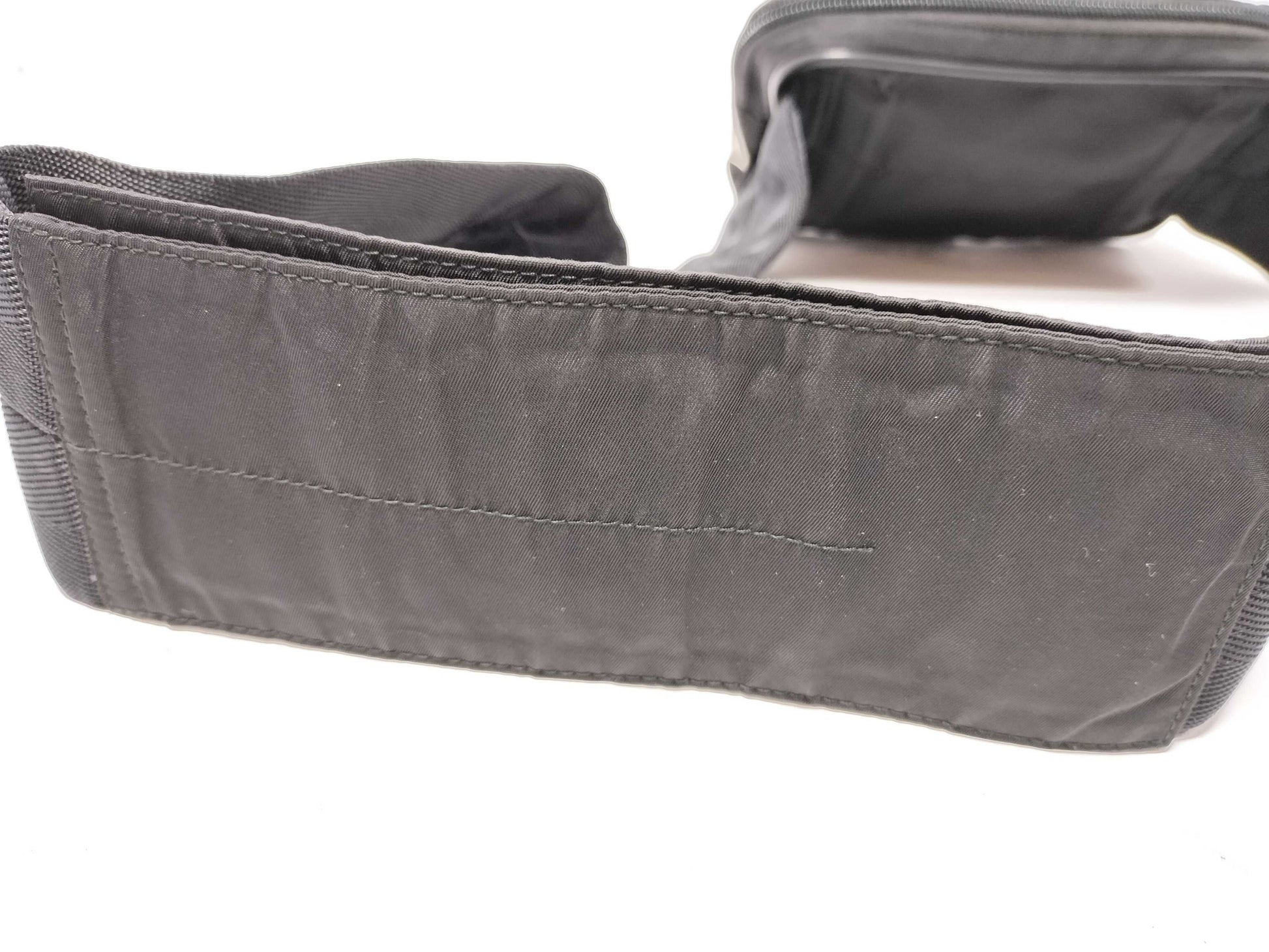 PRADA nylon waist bag, black body bag