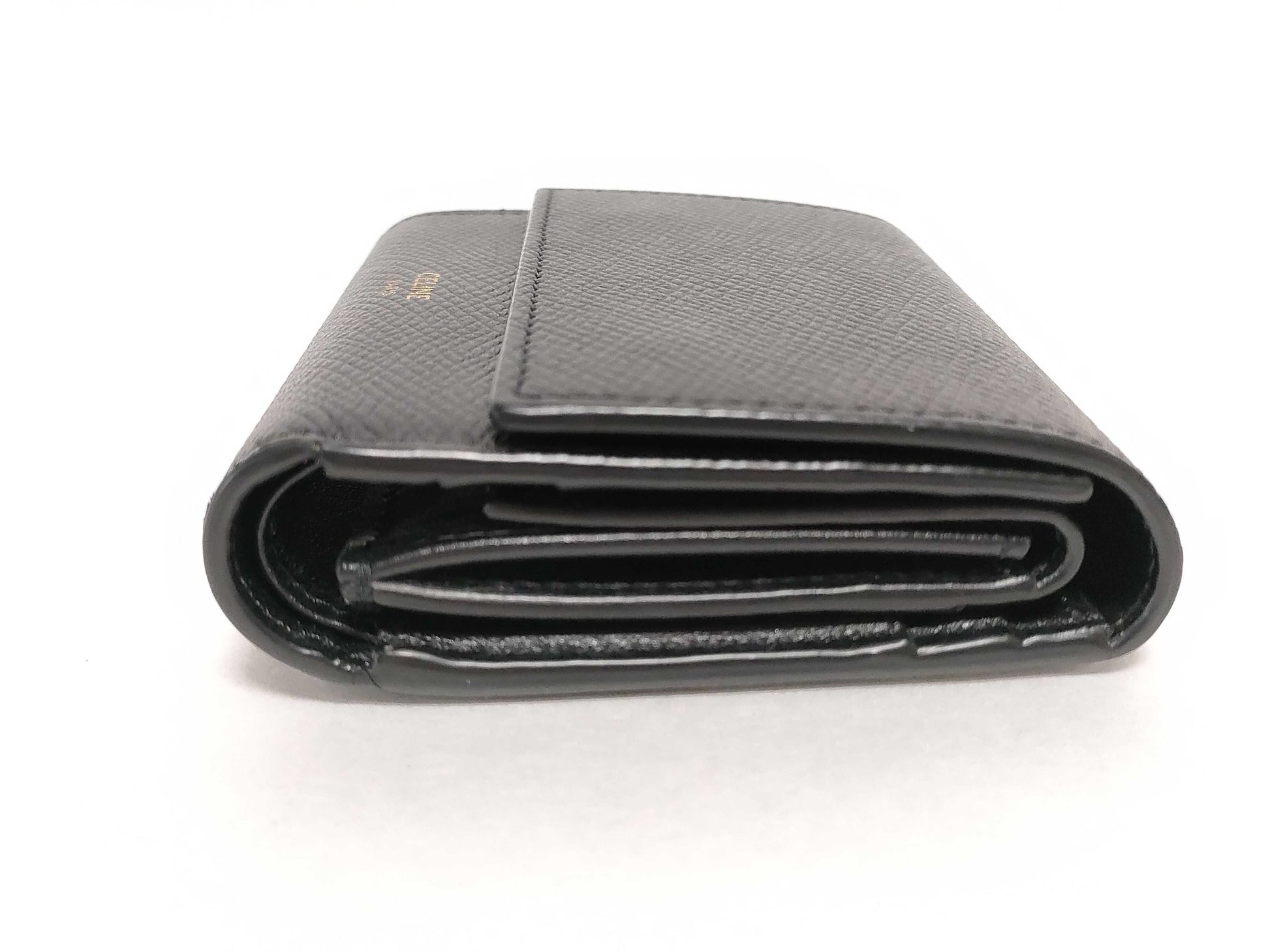 CELINE Tri-fold Wallet Black Bag Box Wallet
