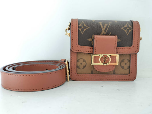 LOUIS VUITTON Monogram Reverse Bumbag Dauphine BB M68621 Shoulder Bag