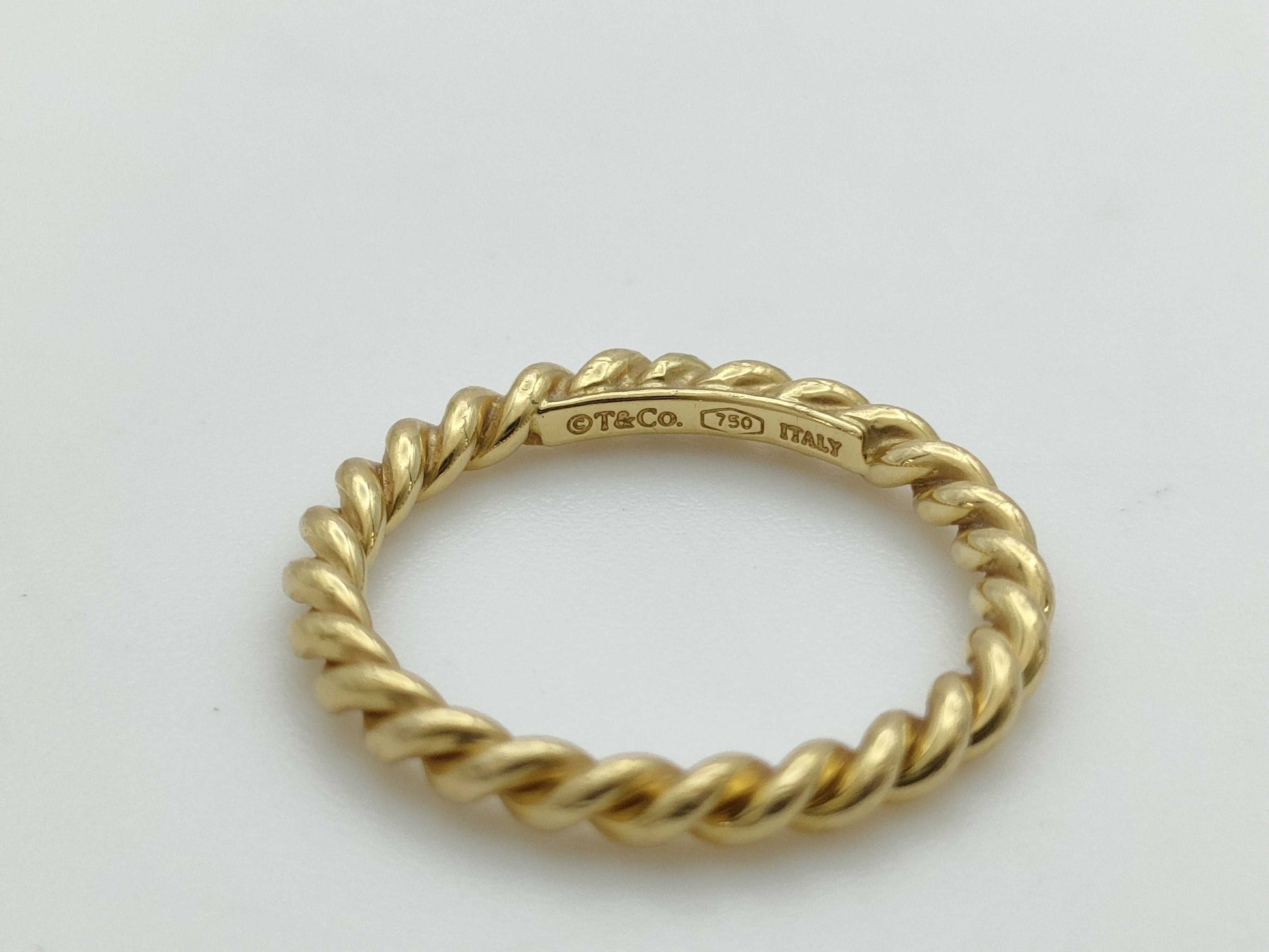 Tiffany&Co. Twisted YG 750 2.3g Ring 