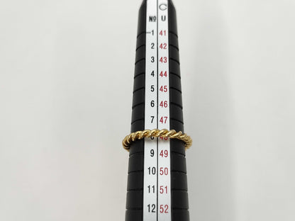 Tiffany&Co. Twisted YG 750 2.3g Ring 