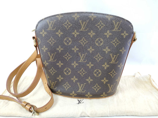 LOUIS VUITTON Monogram Drouot Shoulder Bag