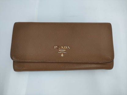 PRADA Long Wallet Brown Wallet