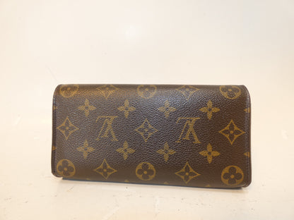 LOUIS VUITTON Monogram International Tri-fold Long Wallet