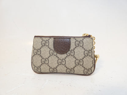 GUCCI Marmont GG Supreme Shelly Coin Case, Key Case, Coin Case