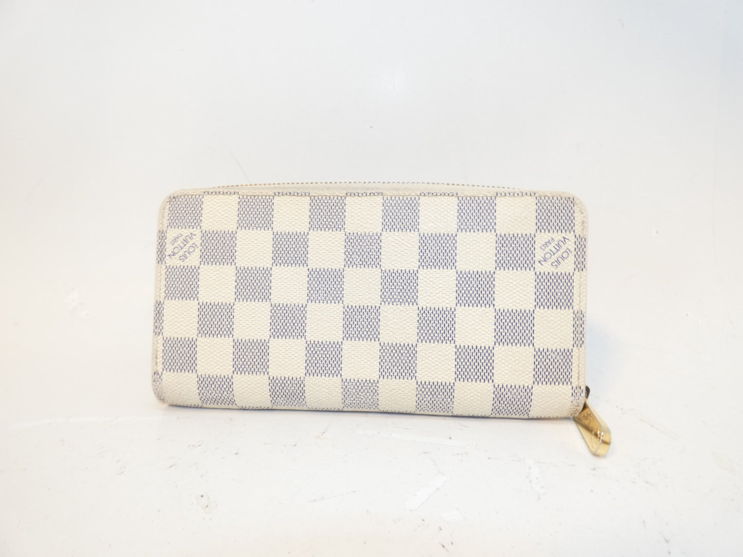 LOUIS VUITTON Damier Azur Zippy Long Wallet