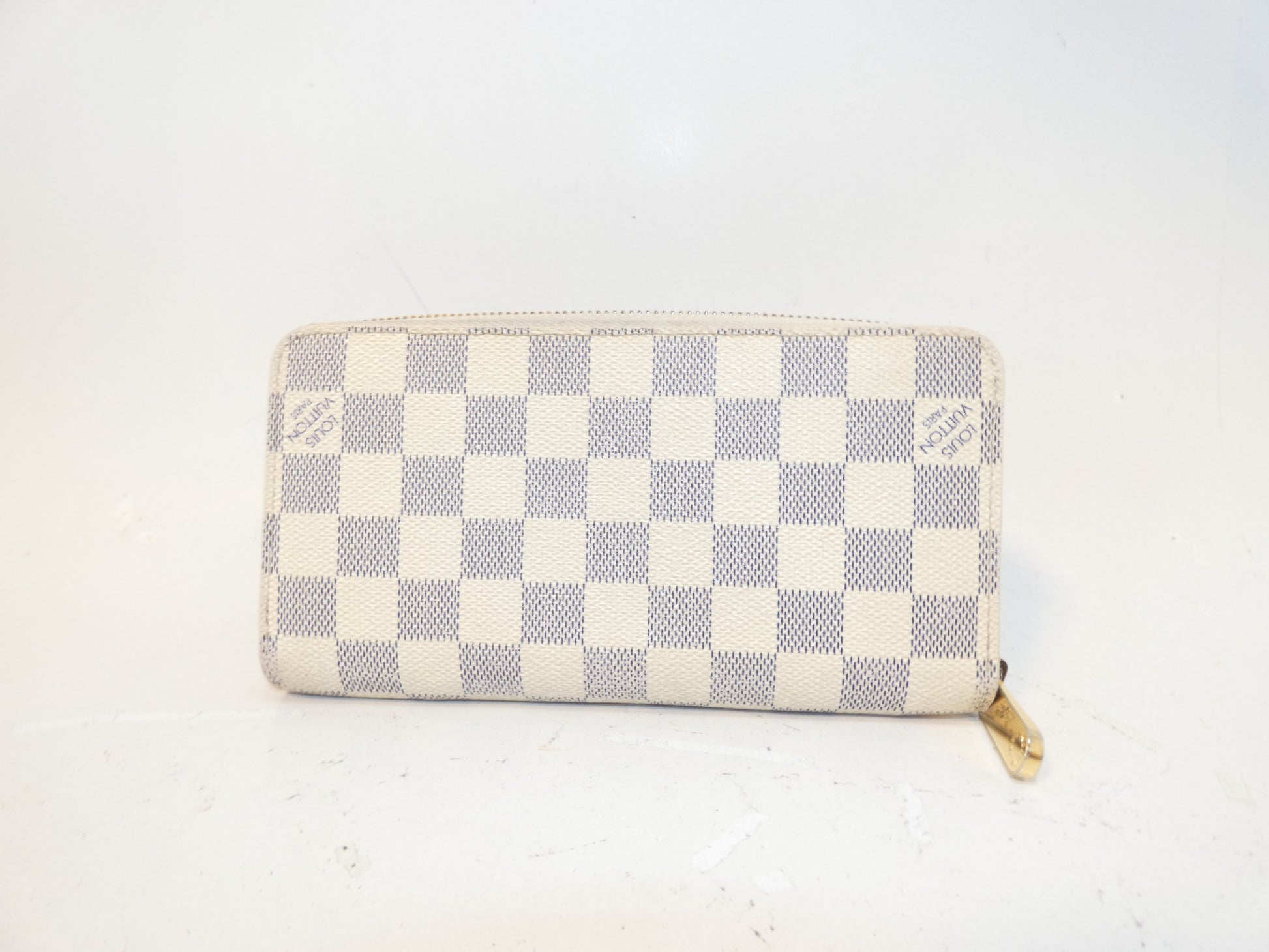 LOUIS VUITTON Damier Azur Zippy Long Wallet