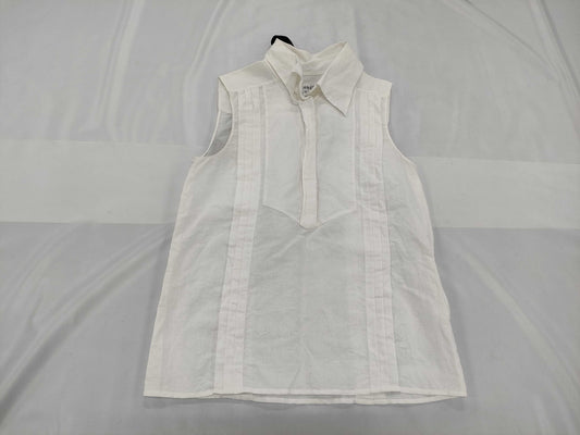 CHANEL Sleeveless Blouse Shirt Size 38 Tops