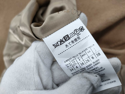 MaxMara MAXMARA Camel 100% Coat Size 38