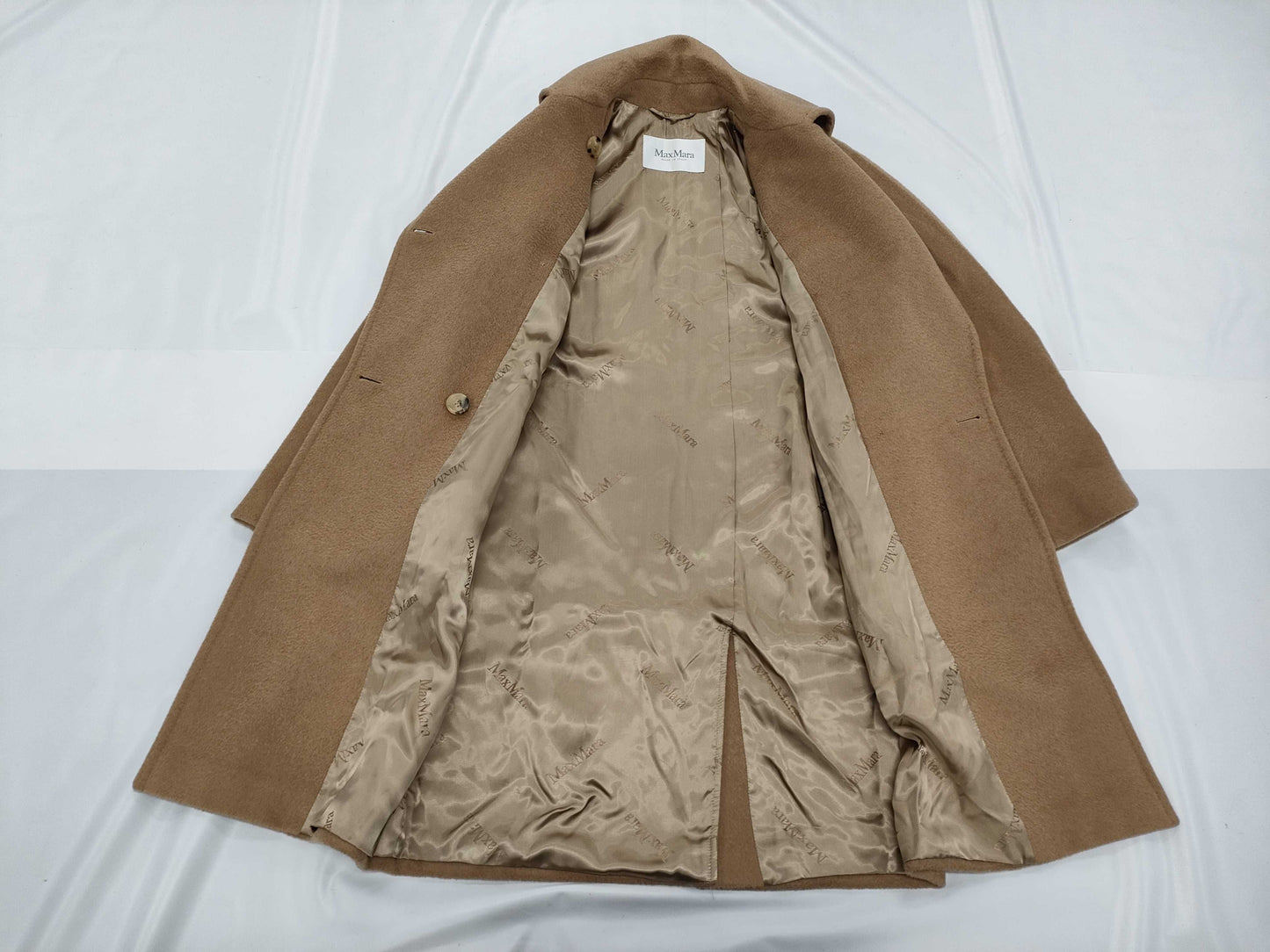MaxMara MAXMARA Camel 100% Coat Size 38