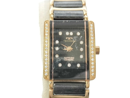 Technos T9872 Quartz Black Dial Women's Watch