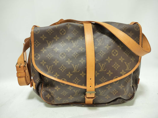 LOUIS VUITTON Monogram Saumur 35 Shoulder Bag