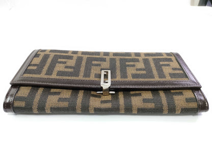 FENDI Fendi long wallet wallet Zucca pattern wallet