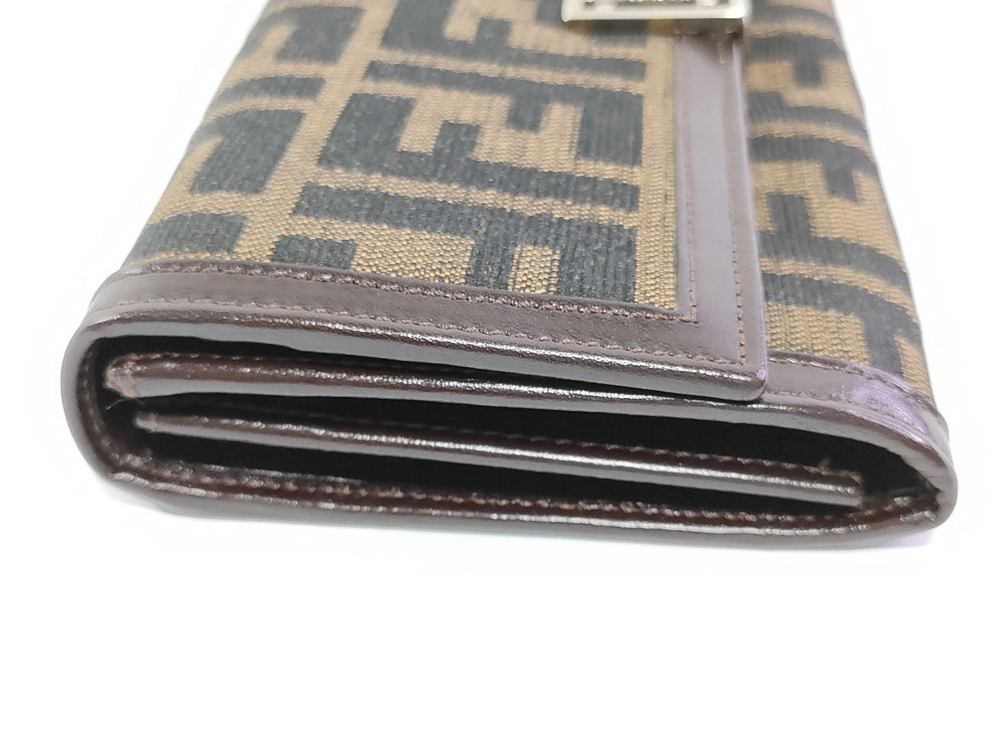 FENDI Fendi long wallet wallet Zucca pattern wallet