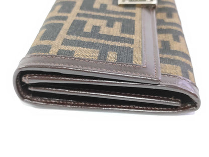 FENDI Fendi long wallet wallet Zucca pattern wallet