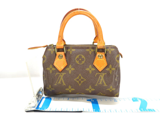 LOUIS VUITTON Monogram LV Mini Speedy Handbag