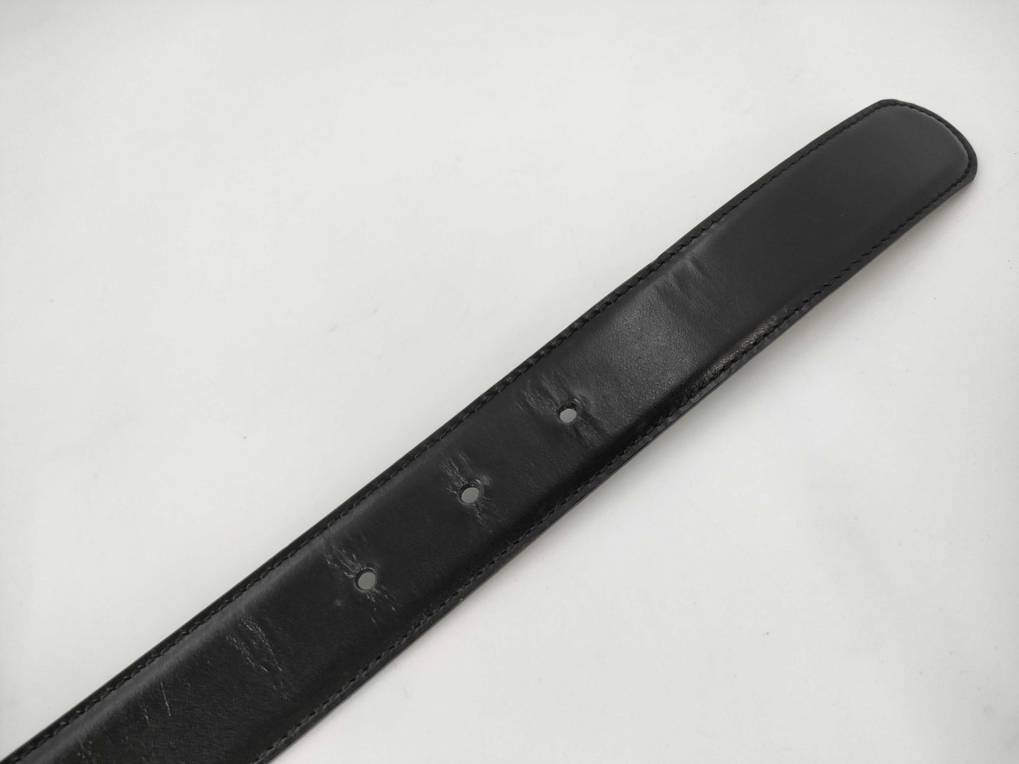 GUCCI Gucci GUCCI Leather Belt GG Buckle Gold Hardware Black 62-67cm 65/26/036/1192/2964 Ryohin Belt