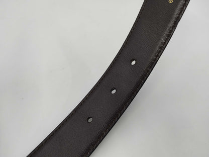GUCCI Gucci GUCCI Leather Belt GG Buckle Gold Hardware Black 62-67cm 65/26/036/1192/2964 Ryohin Belt